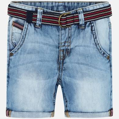 Bermudy jeans z paskiem       3260-78