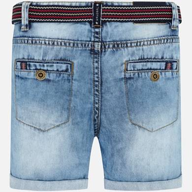 Bermudy jeans z paskiem       3260-78