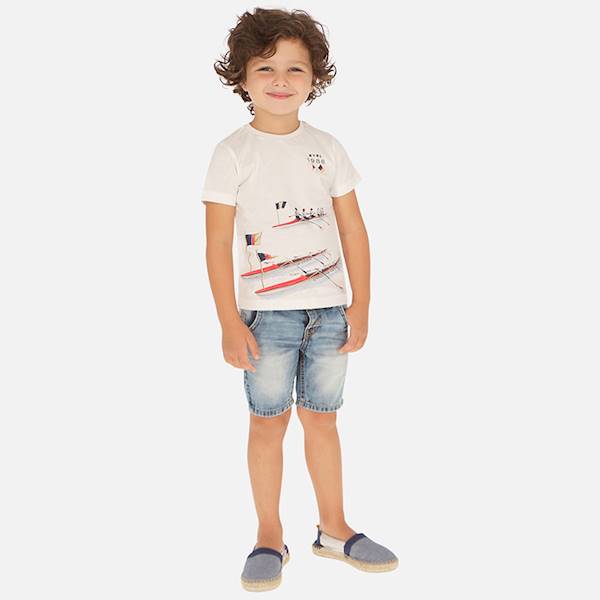 Bermudy jeans z paskiem       3260-78