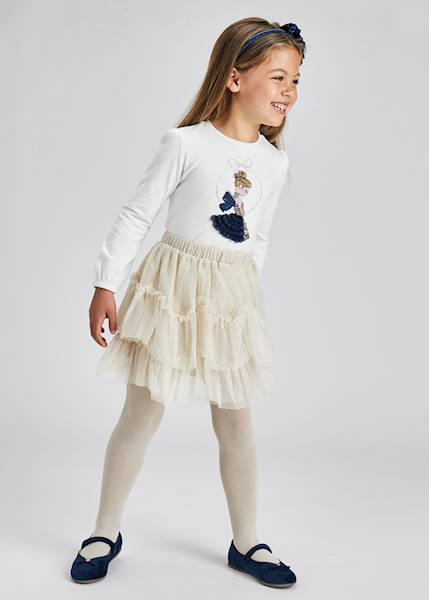 Spódnica tiul glitter         4901-54
