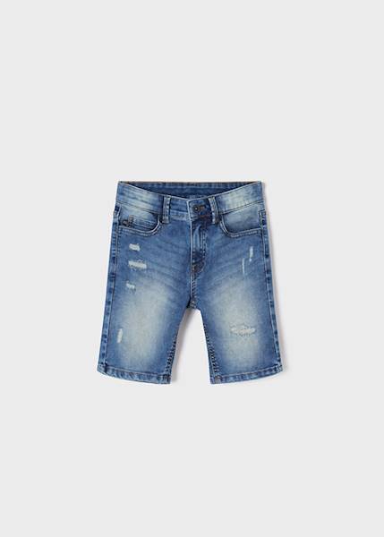Bermudy denim z przetarciami  6215-74