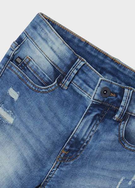 Bermudy denim z przetarciami  6215-74