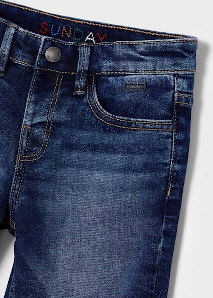 Bermudy jeans z kieszeniami   3258-56