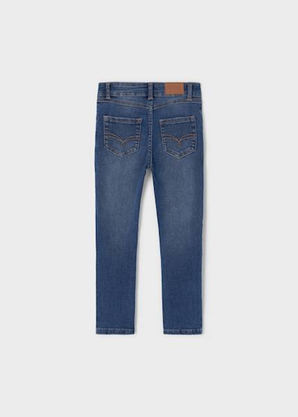Spodnie rurki jeans basic     527-21