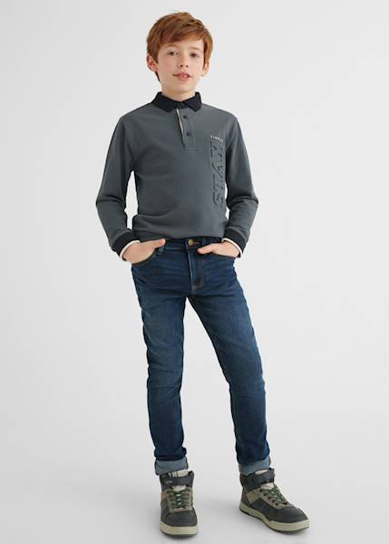 Spodnie jeans slim fit basic  516-52