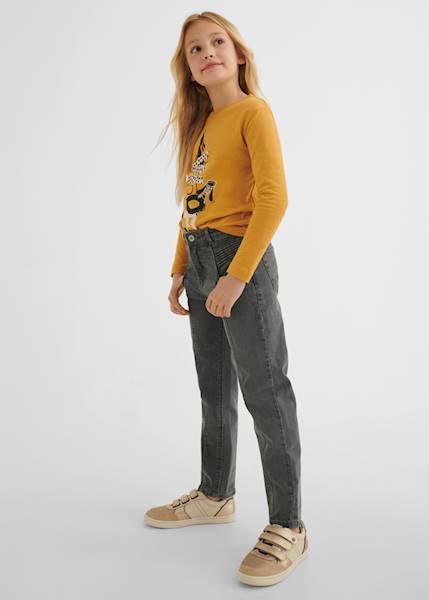 Spodnie długie jeans slouchy  7594-79