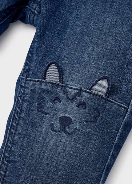Spodnie denim reg ocieplane   2534-5