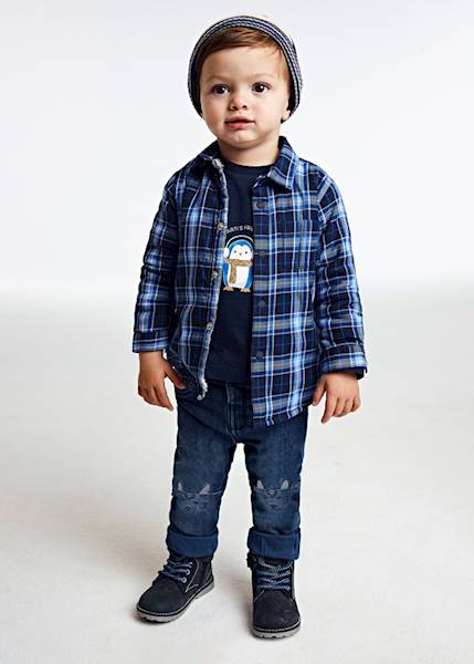 Spodnie denim reg ocieplane   2534-5