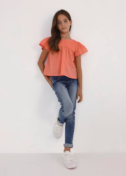 Spodnie jeans basic           554-66