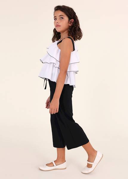Spodnie cropped dzianina roma 6577-62
