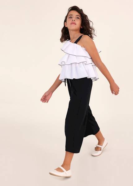 Spodnie cropped dzianina roma 6577-62