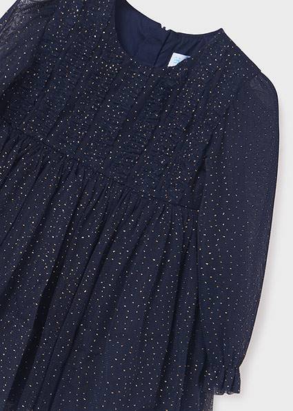 Sukienka z tiulem glitter     5510-4