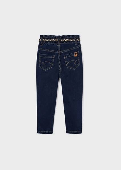 Spodnie długie denim z paskie 4501-88