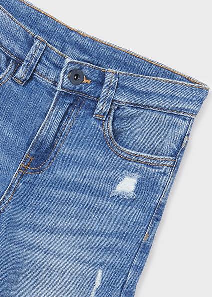 Spodnie denim przetarcia      7522-59