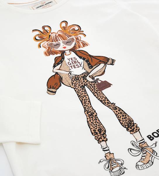 T-shirt DDA3651F-Coconut Milk