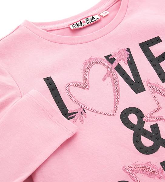 T-shirt DDA3504F-Pink Frosting