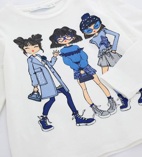 T-shirt DDA3677F-Cloud Dancer