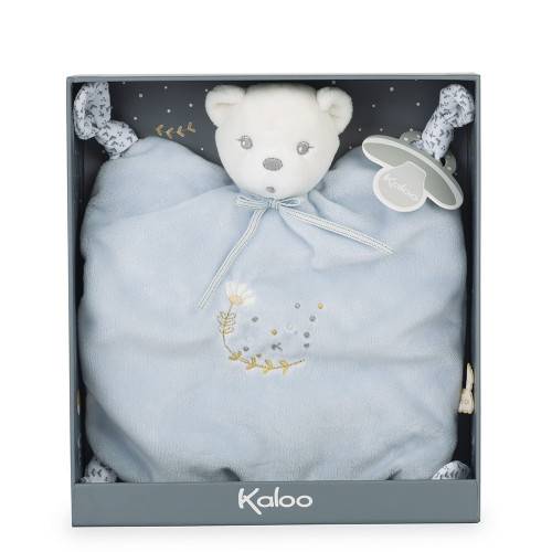 PERLE DOUDOU KNOTS BEAR BLUE-20CM