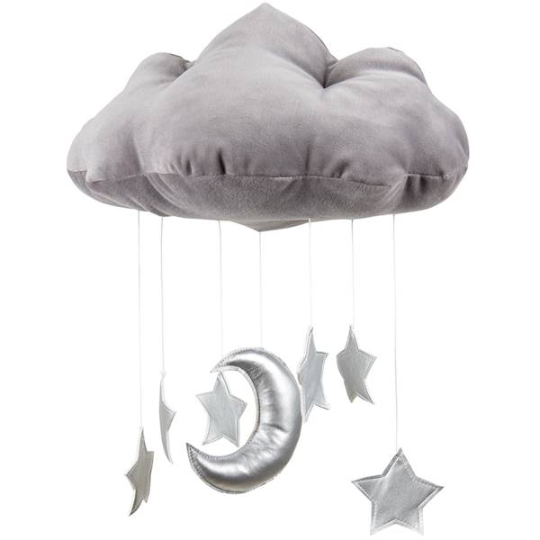 Mobil Chmurka Szary-silver stars