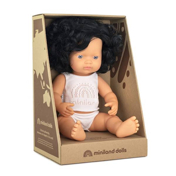 Lalka dziewczynka Europejka Czar.Kręcone Włosy38cm