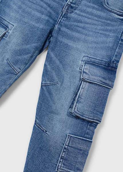Spodnie cargo denim           4534-34
