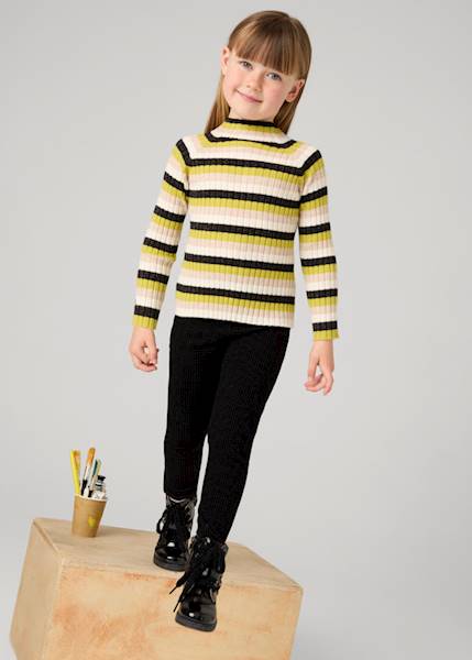 Dzianinowe legginsy fantazja  4702-40