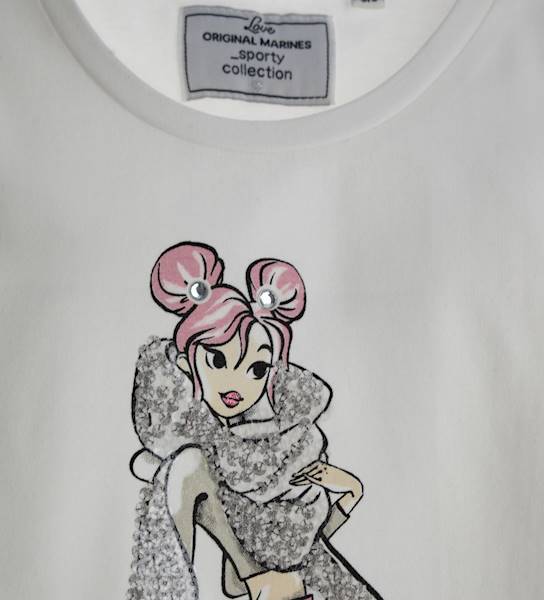 T-shirt DEA3622F-Cloud Dancer