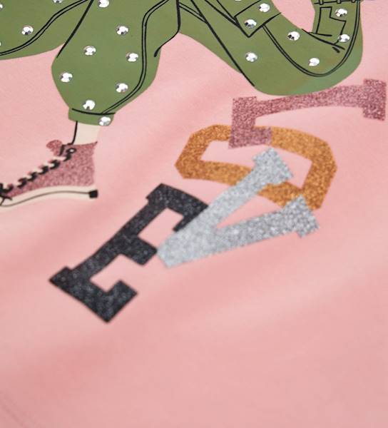 T-shirt DEA3546F-Pink Dolphin