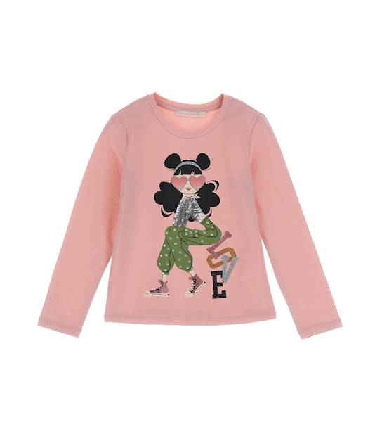 T-shirt DEA3546F-Pink Dolphin