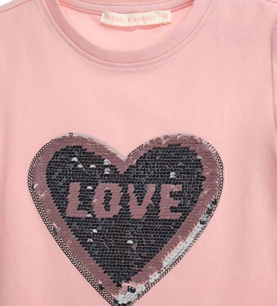 T-shirt DEA3563F-Pink Dolphin