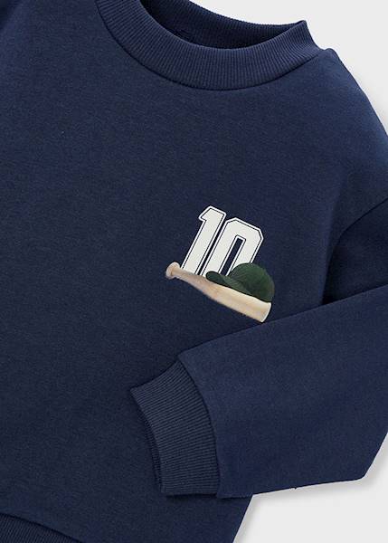 Bluza z printem na plecach    4401-28