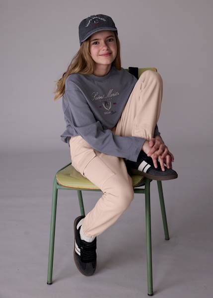 Długie spodnie jogger cargo   7578-90