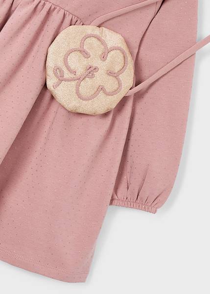 Dresowa sukienka z torebką    4926-56