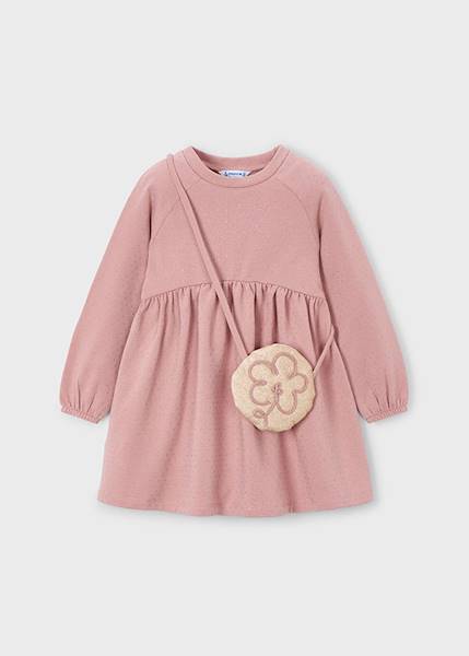 Dresowa sukienka z torebką    4926-56