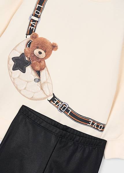 Komplet z bluzą i legginsami  4727-56