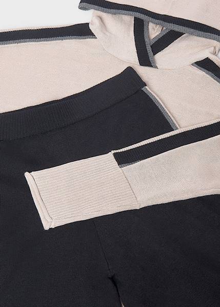 Komplet ze spodniami trykot   7585-19