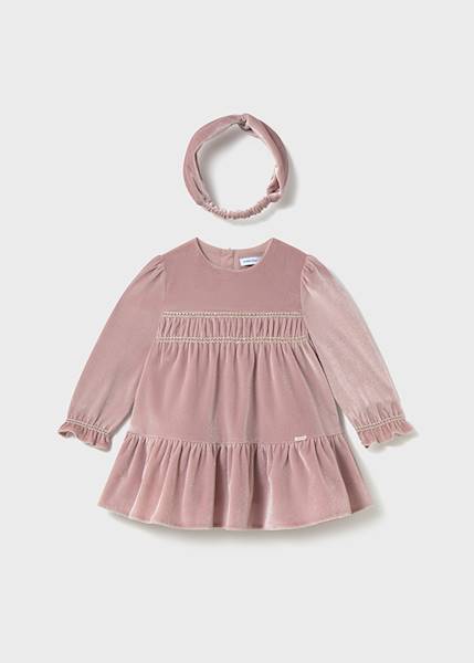 Sukienka aksamitna z opaską   2904-74