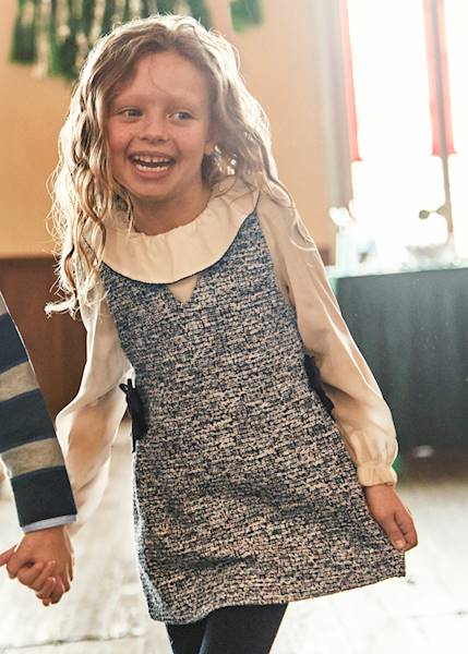 Sukienka ogrodniczka łączona  4990-36