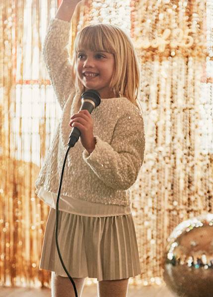 Sukienka łączona z cekinami   4925-49