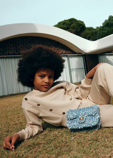 Komplet dzianinowy kontrast   5730-67