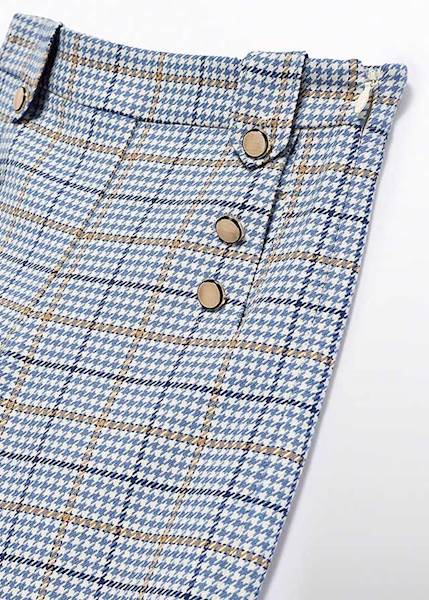 Spodnie culotte krata         5723-4