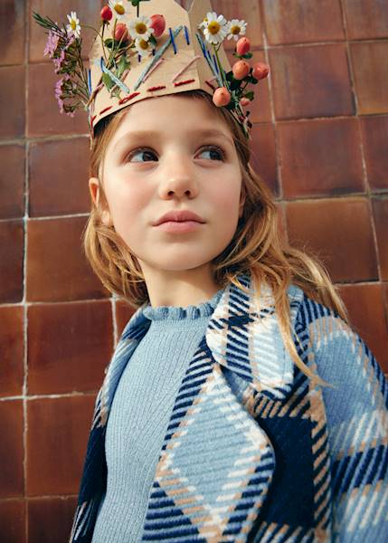 Płaszcz w kratę               5845-4