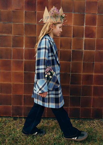 Płaszcz w kratę               5845-4