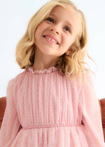 Sukienka z tiulem glitter     5532-8