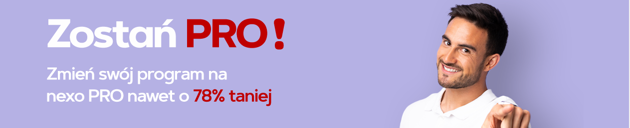 Zmień swój program na nexo PRO