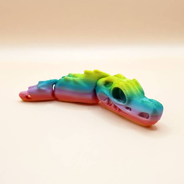 Flexi czaszka T-rex Tęczowy