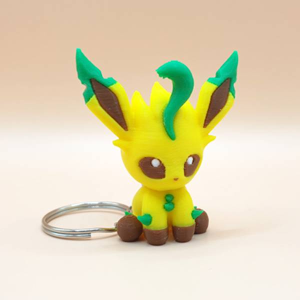 Leafeon z druku 3D - brelok