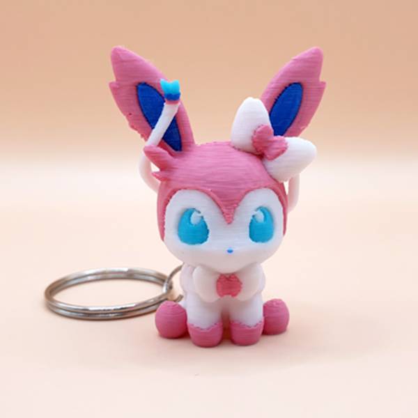 Sylveon z druku 3D - brelok