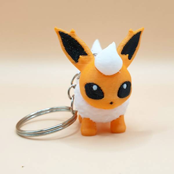 Flareon z druku 3D - brelok