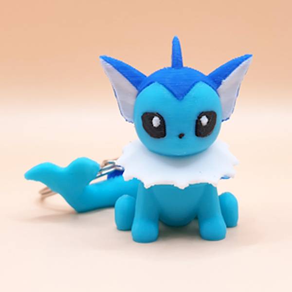 Mononoke Vaporeon z druku 3D - brelok